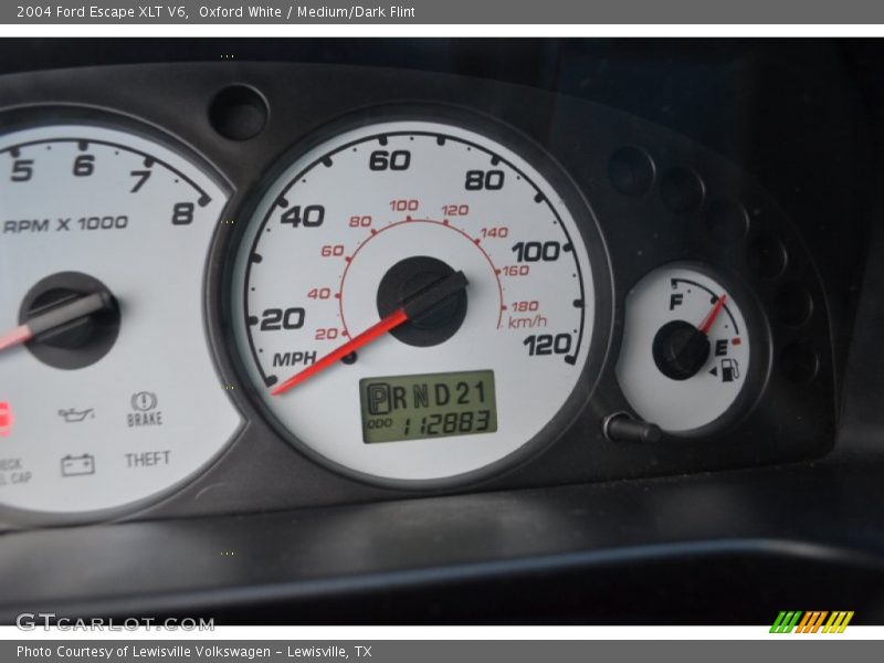 Oxford White / Medium/Dark Flint 2004 Ford Escape XLT V6