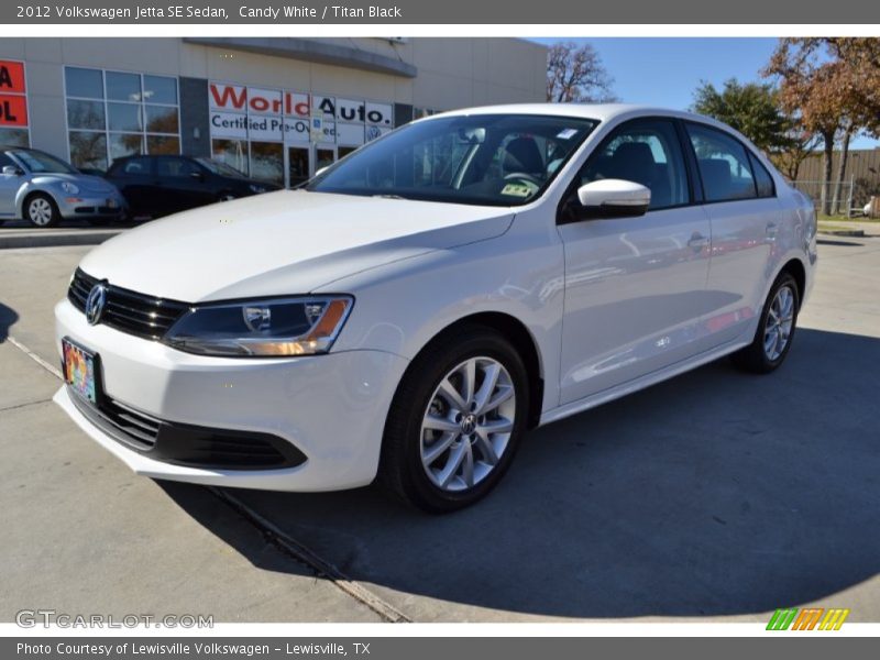 Candy White / Titan Black 2012 Volkswagen Jetta SE Sedan