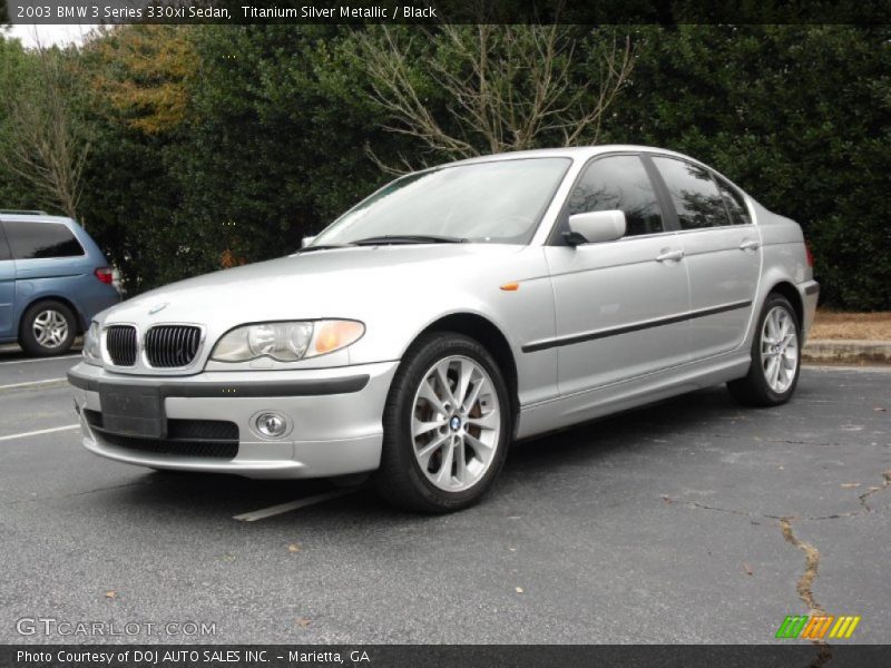 Titanium Silver Metallic / Black 2003 BMW 3 Series 330xi Sedan