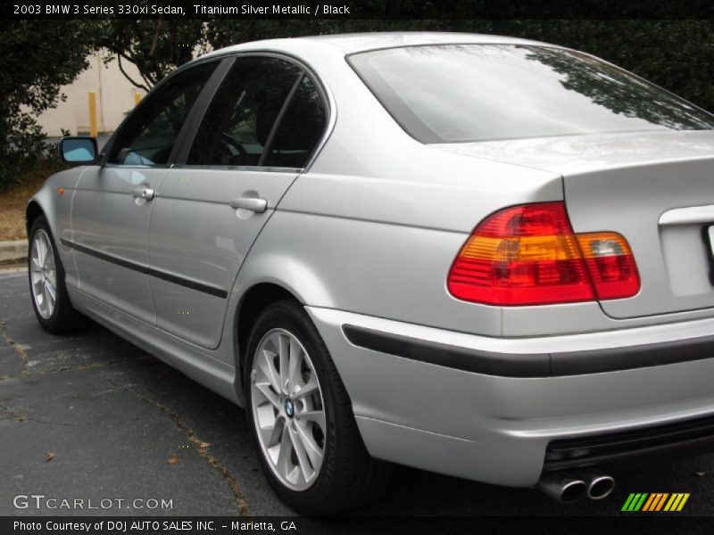 Titanium Silver Metallic / Black 2003 BMW 3 Series 330xi Sedan