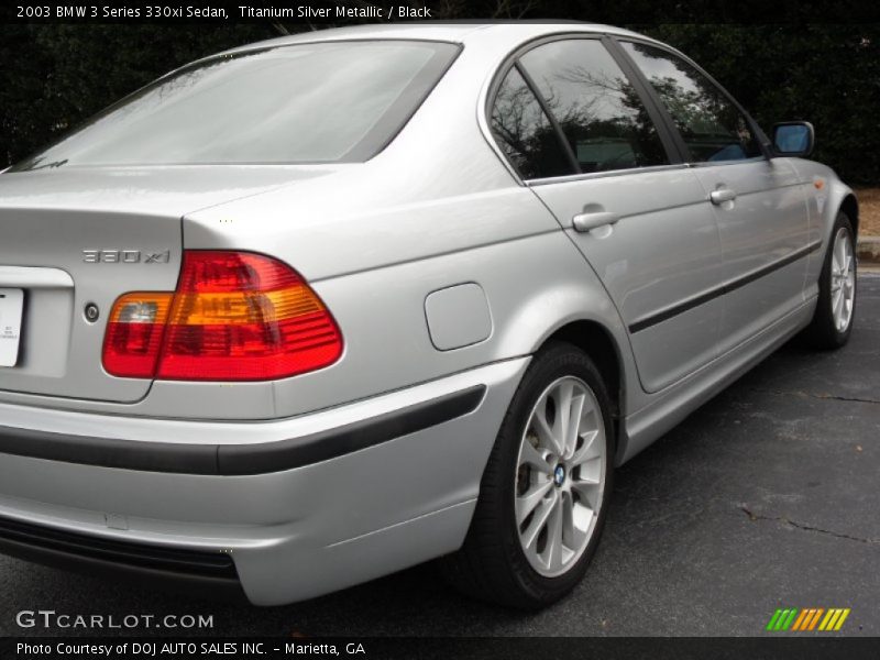 Titanium Silver Metallic / Black 2003 BMW 3 Series 330xi Sedan