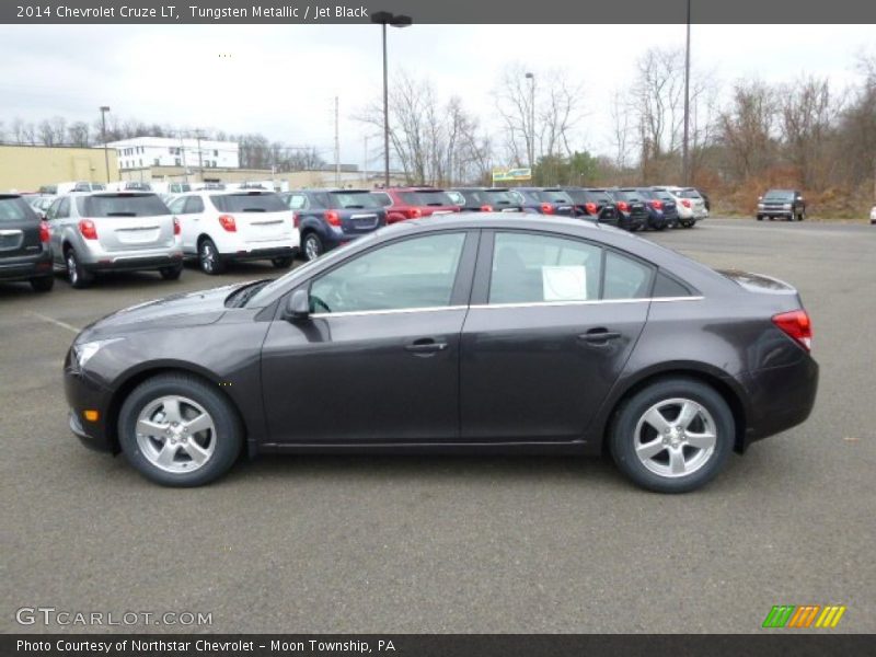 Tungsten Metallic / Jet Black 2014 Chevrolet Cruze LT
