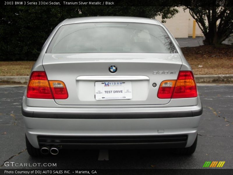 Titanium Silver Metallic / Black 2003 BMW 3 Series 330xi Sedan