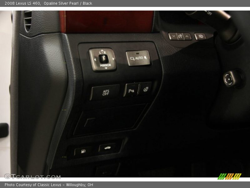 Opaline Silver Pearl / Black 2008 Lexus LS 460