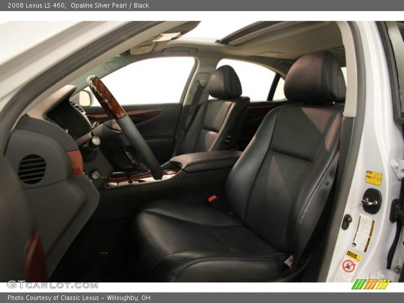Opaline Silver Pearl / Black 2008 Lexus LS 460
