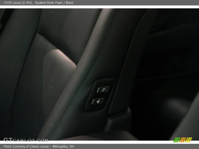 Opaline Silver Pearl / Black 2008 Lexus LS 460