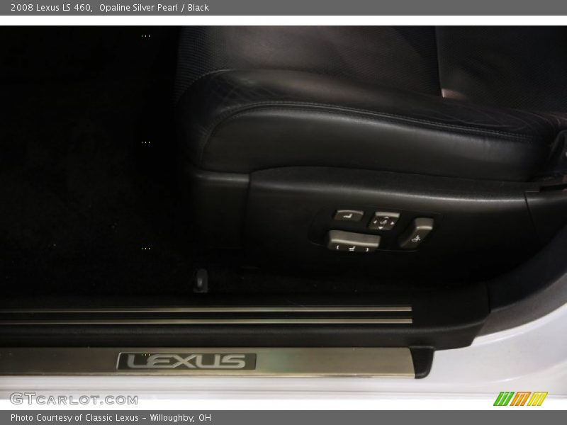Opaline Silver Pearl / Black 2008 Lexus LS 460