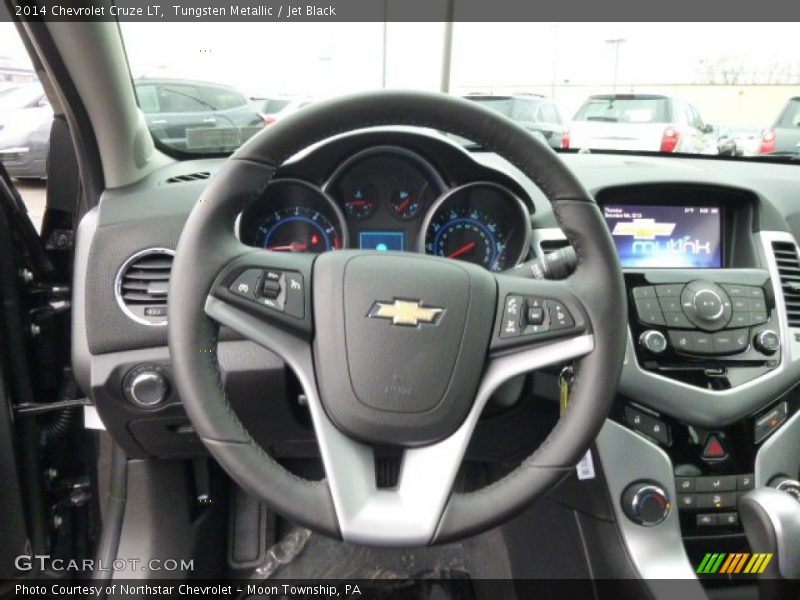 Tungsten Metallic / Jet Black 2014 Chevrolet Cruze LT