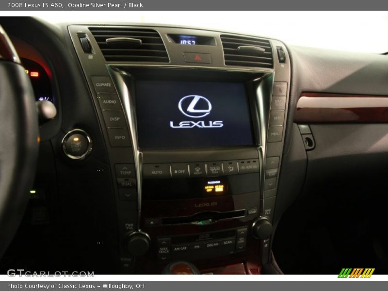 Opaline Silver Pearl / Black 2008 Lexus LS 460