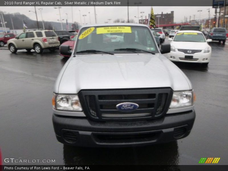 Silver Metallic / Medium Dark Flint 2010 Ford Ranger XL Regular Cab