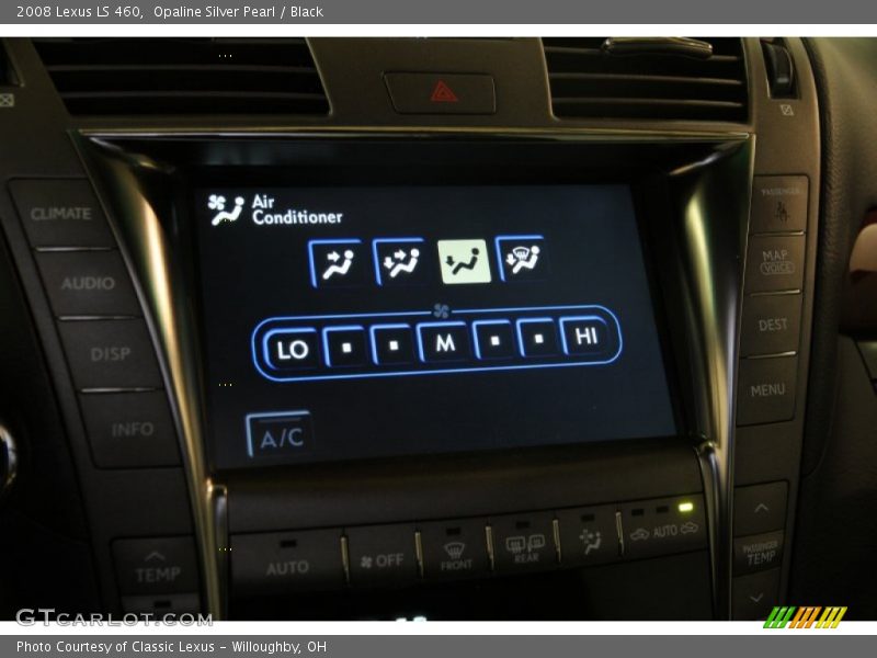 Opaline Silver Pearl / Black 2008 Lexus LS 460