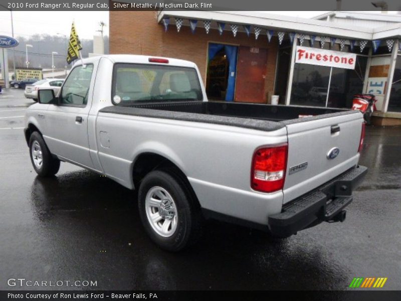 Silver Metallic / Medium Dark Flint 2010 Ford Ranger XL Regular Cab