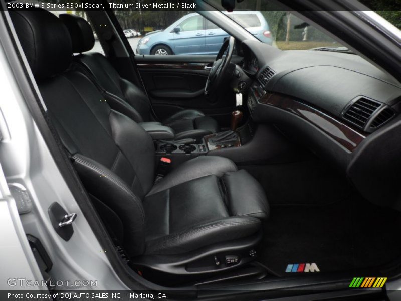 Titanium Silver Metallic / Black 2003 BMW 3 Series 330xi Sedan