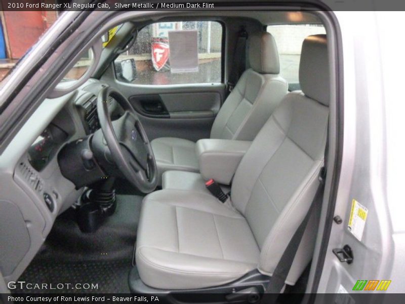 Silver Metallic / Medium Dark Flint 2010 Ford Ranger XL Regular Cab