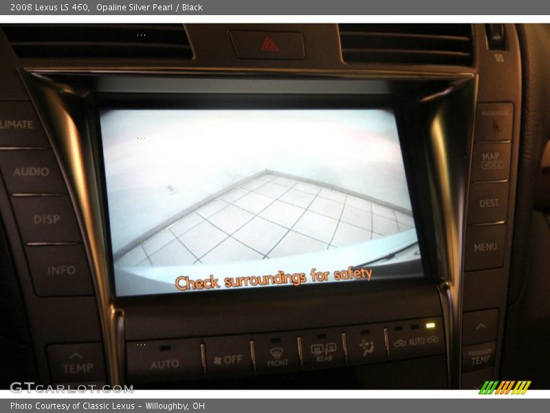 Opaline Silver Pearl / Black 2008 Lexus LS 460