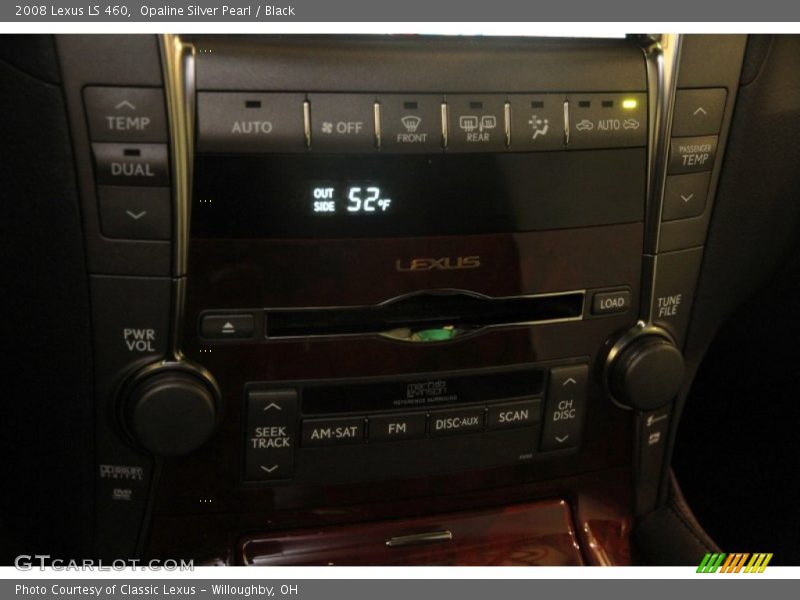 Opaline Silver Pearl / Black 2008 Lexus LS 460