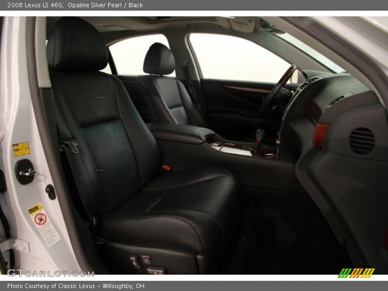 Opaline Silver Pearl / Black 2008 Lexus LS 460