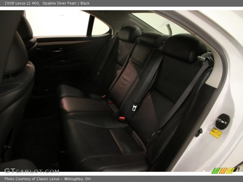 Opaline Silver Pearl / Black 2008 Lexus LS 460
