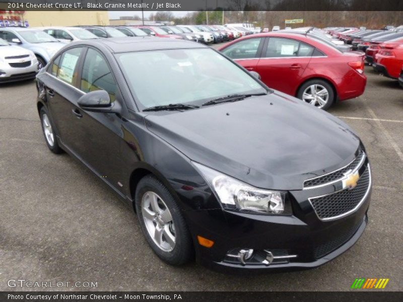 Black Granite Metallic / Jet Black 2014 Chevrolet Cruze LT