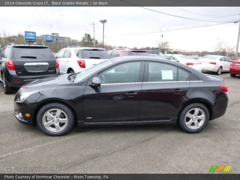 Black Granite Metallic / Jet Black 2014 Chevrolet Cruze LT