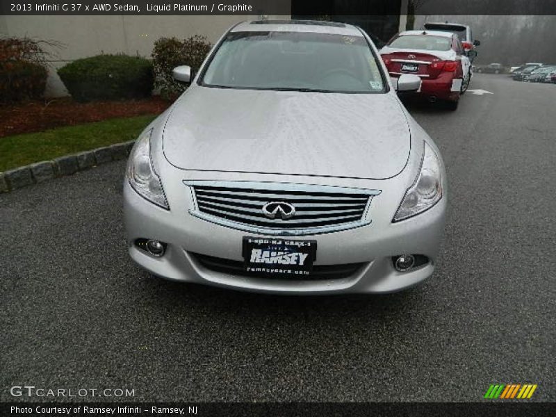 Liquid Platinum / Graphite 2013 Infiniti G 37 x AWD Sedan