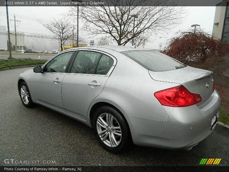 Liquid Platinum / Graphite 2013 Infiniti G 37 x AWD Sedan