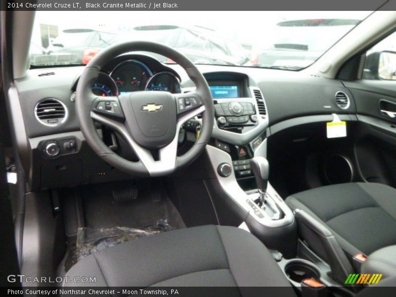 Black Granite Metallic / Jet Black 2014 Chevrolet Cruze LT