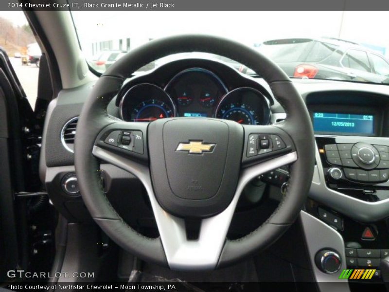 Black Granite Metallic / Jet Black 2014 Chevrolet Cruze LT