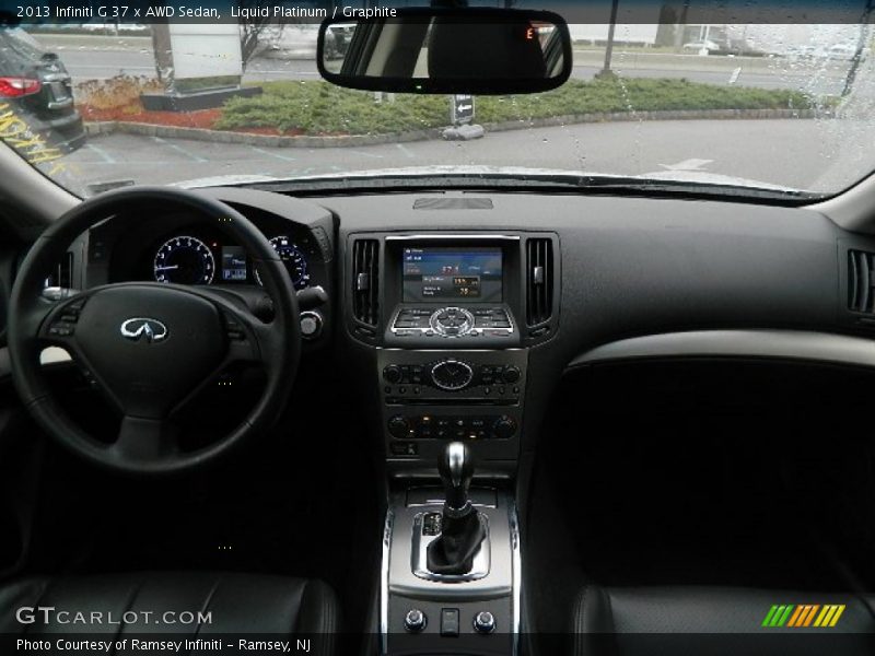 Dashboard of 2013 G 37 x AWD Sedan