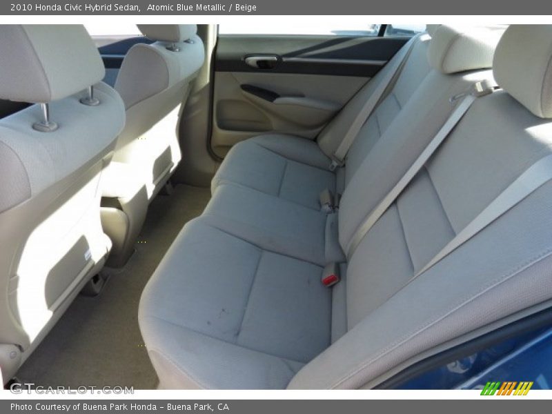 Atomic Blue Metallic / Beige 2010 Honda Civic Hybrid Sedan