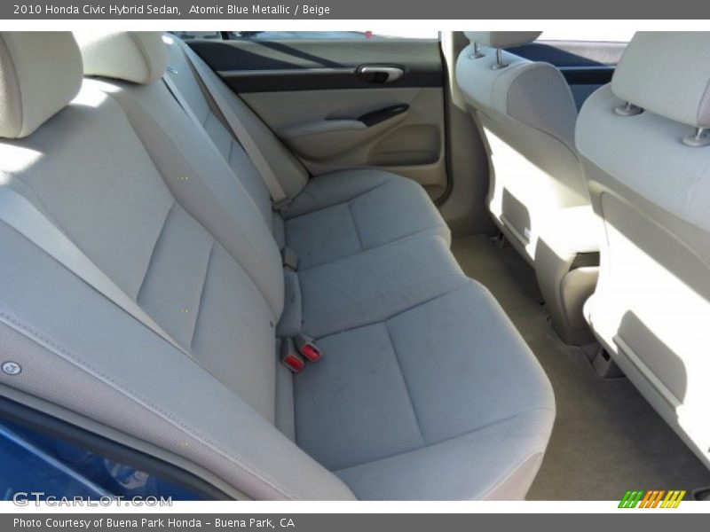 Atomic Blue Metallic / Beige 2010 Honda Civic Hybrid Sedan