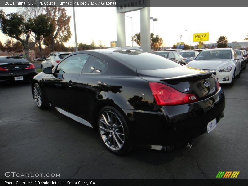 Limited Malbec Black / Graphite 2011 Infiniti G 37 IPL Coupe
