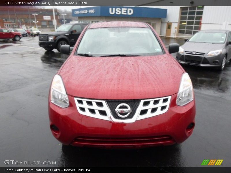 Cayenne Red / Black 2013 Nissan Rogue S AWD