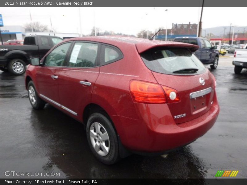 Cayenne Red / Black 2013 Nissan Rogue S AWD