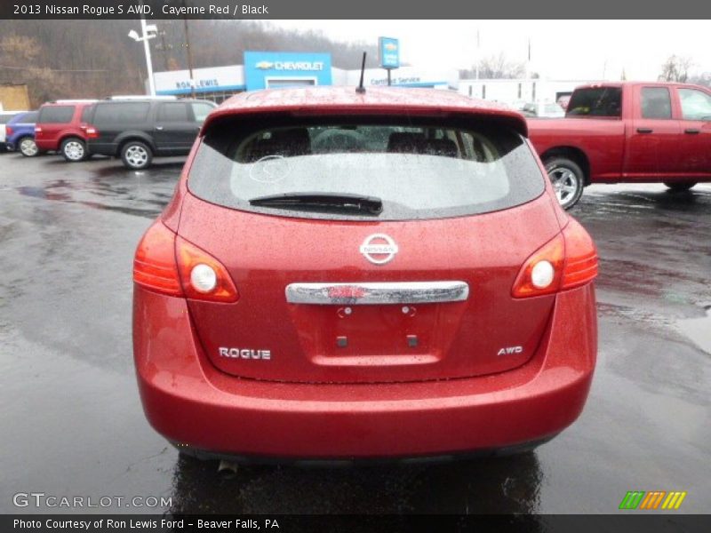 Cayenne Red / Black 2013 Nissan Rogue S AWD