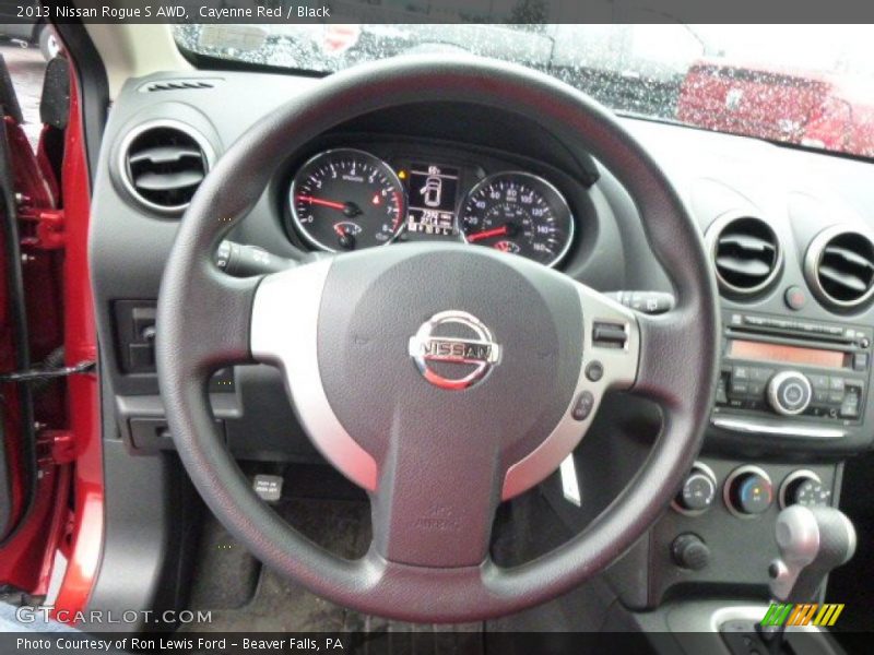 Cayenne Red / Black 2013 Nissan Rogue S AWD