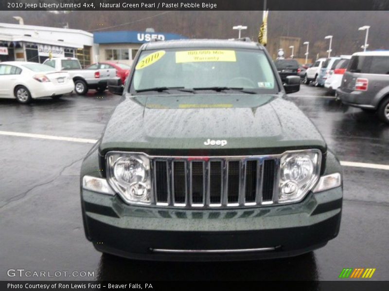 Natural Green Pearl / Pastel Pebble Beige 2010 Jeep Liberty Limited 4x4