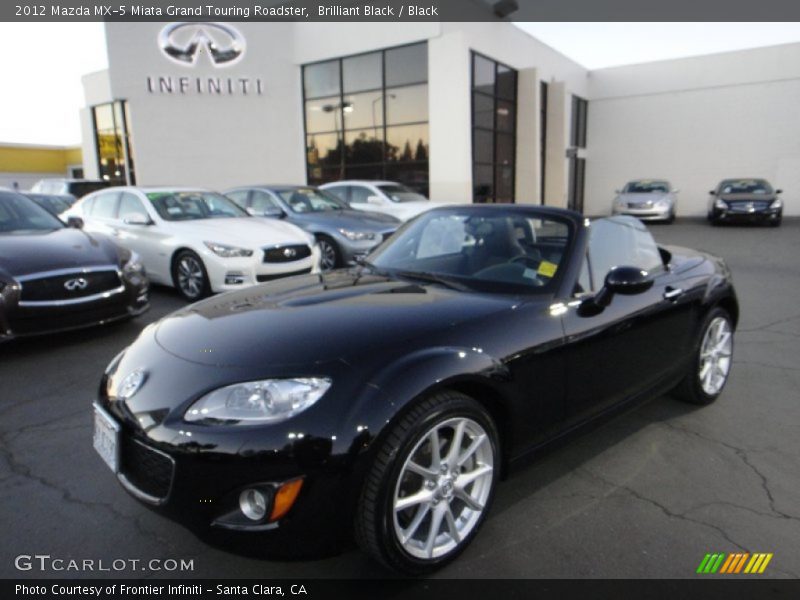 Brilliant Black / Black 2012 Mazda MX-5 Miata Grand Touring Roadster