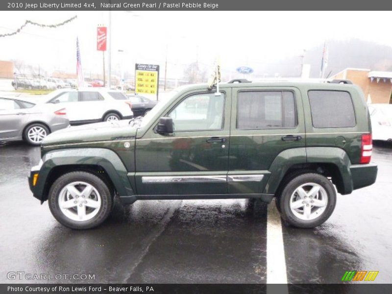 Natural Green Pearl / Pastel Pebble Beige 2010 Jeep Liberty Limited 4x4