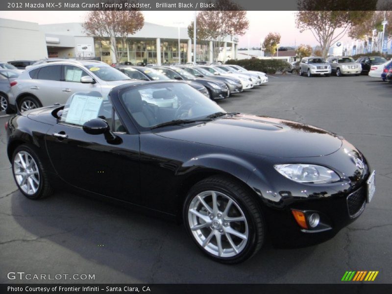 Brilliant Black / Black 2012 Mazda MX-5 Miata Grand Touring Roadster