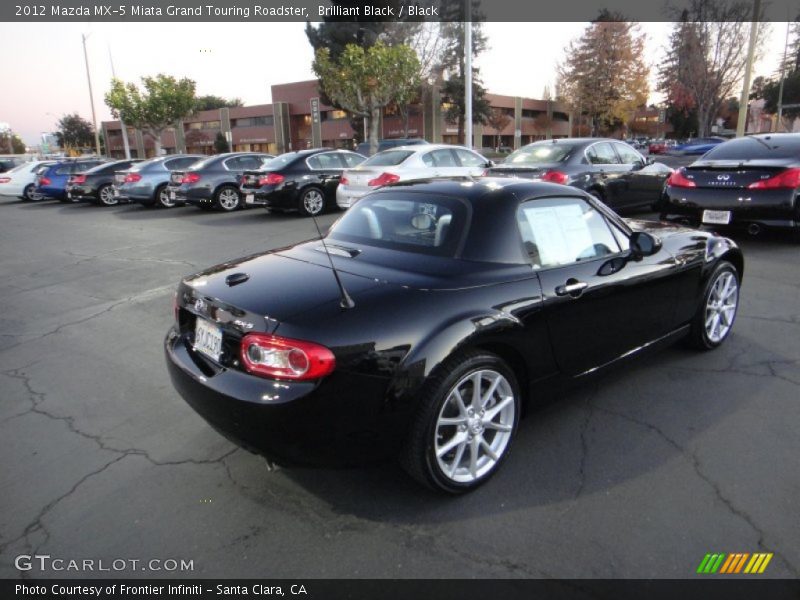 Brilliant Black / Black 2012 Mazda MX-5 Miata Grand Touring Roadster