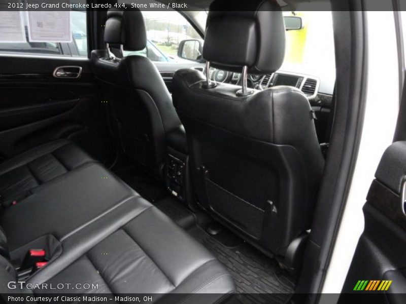Stone White / Black 2012 Jeep Grand Cherokee Laredo 4x4
