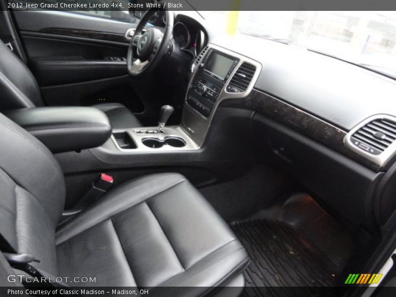 Stone White / Black 2012 Jeep Grand Cherokee Laredo 4x4
