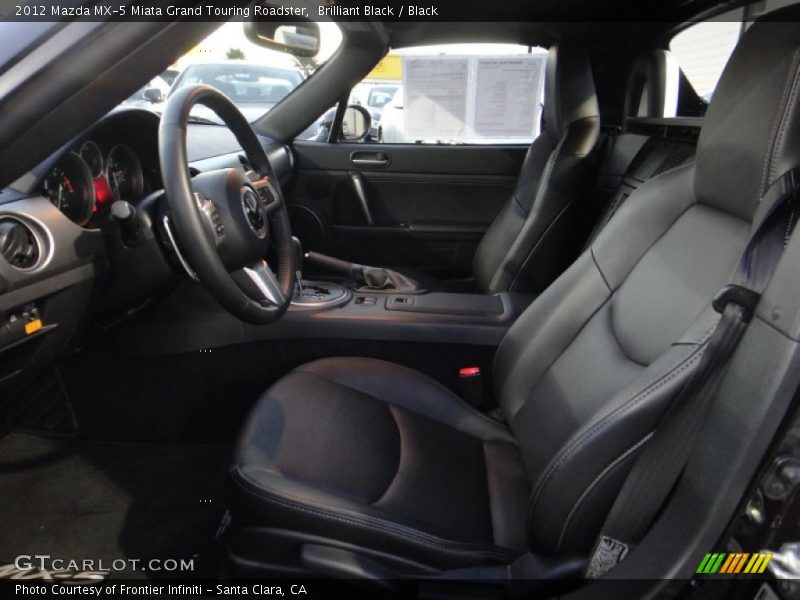Brilliant Black / Black 2012 Mazda MX-5 Miata Grand Touring Roadster