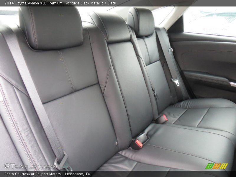 Rear Seat of 2014 Avalon XLE Premium