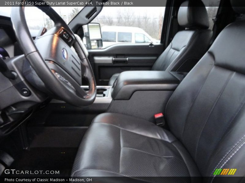 Tuxedo Black / Black 2011 Ford F350 Super Duty Lariat SuperCab 4x4