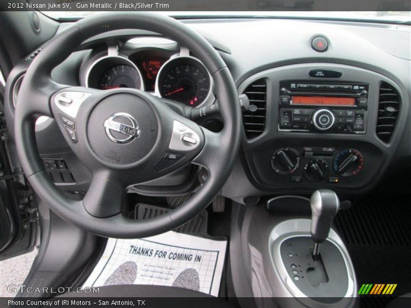 Gun Metallic / Black/Silver Trim 2012 Nissan Juke SV