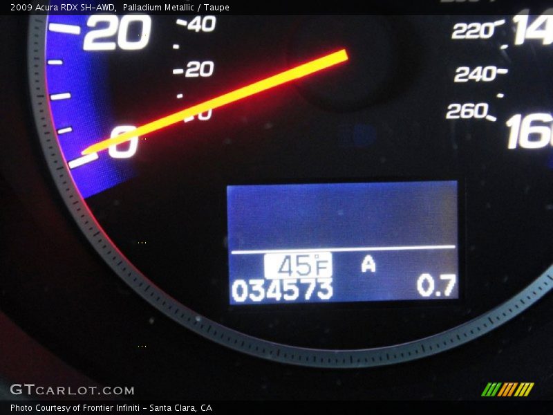 Palladium Metallic / Taupe 2009 Acura RDX SH-AWD