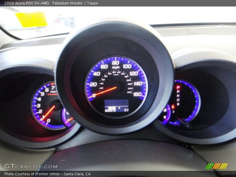 Palladium Metallic / Taupe 2009 Acura RDX SH-AWD