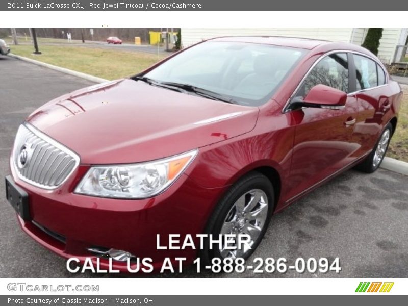 Red Jewel Tintcoat / Cocoa/Cashmere 2011 Buick LaCrosse CXL